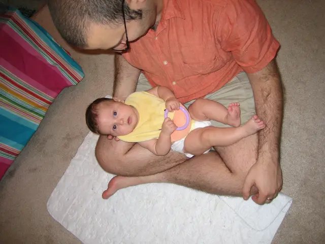 using her hands!