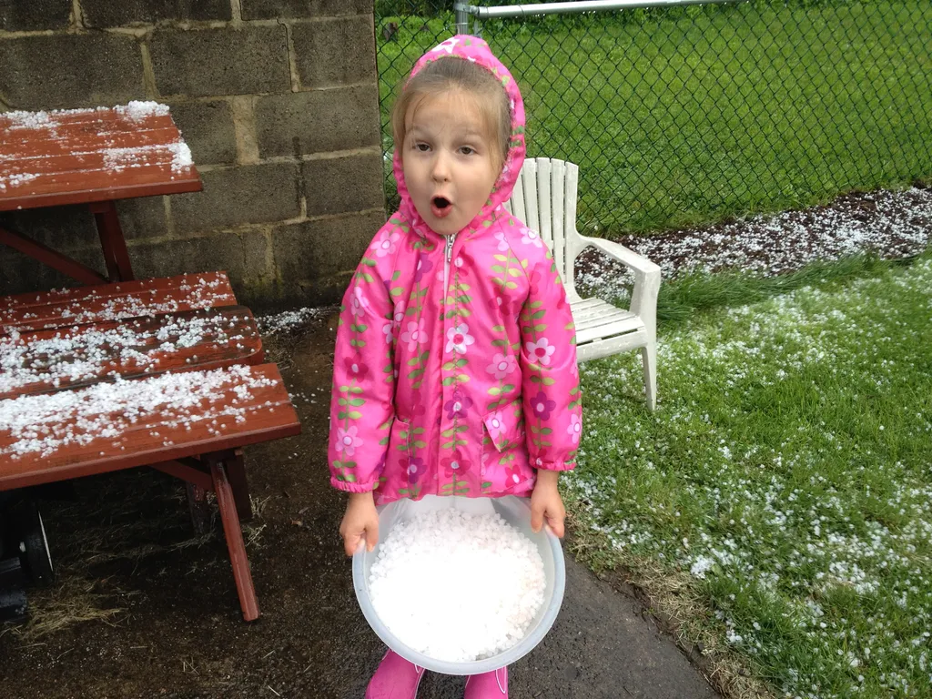 surprise hailstorm!