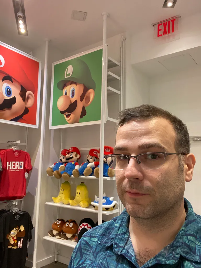 at the Nintendo store