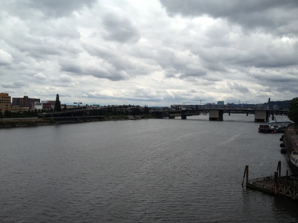 a view from the Burnside Bridge